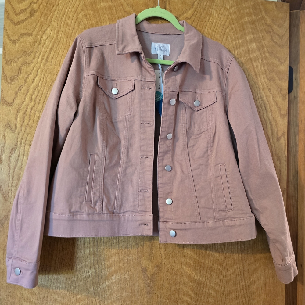 Women's Pink Denim Jacket